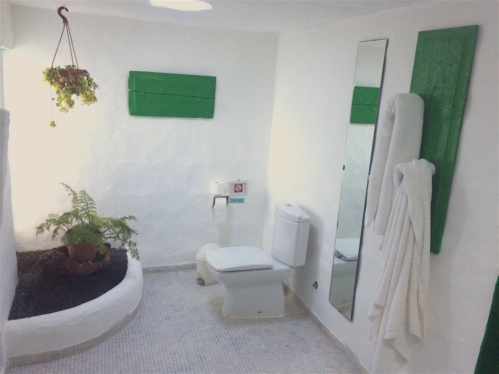 De badkamer van Casa Dominique