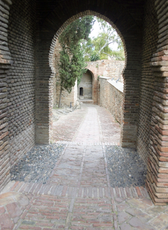 Doorgangen in het Alcazaba.