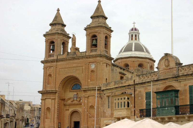 De kerk van Marsaxlokk.