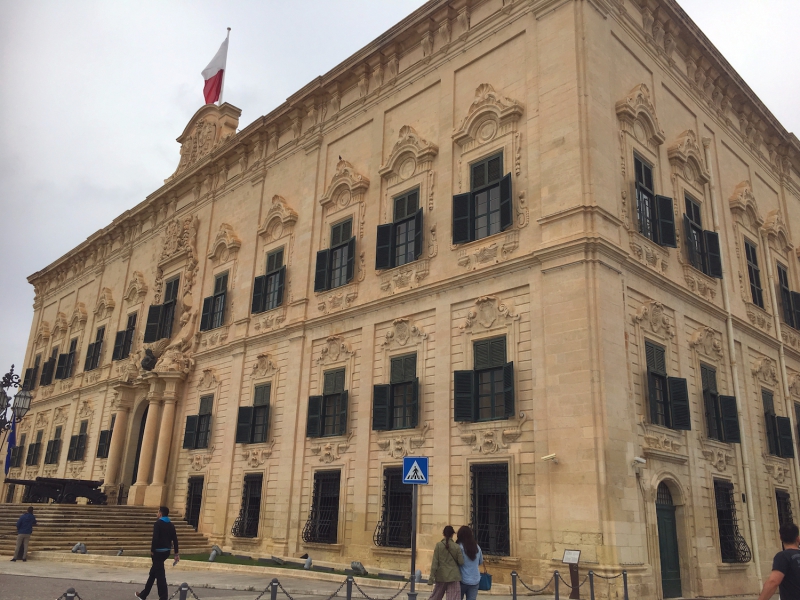 Het centrum van Valletta.