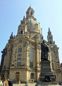 De heropgebouwde Frauenkirche.