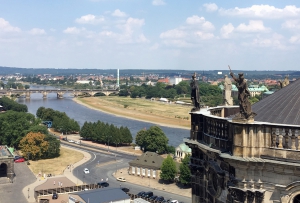Uitzicht over de Elbe.
