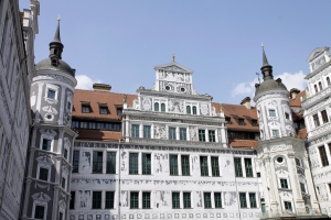 Een tweede binnenplaats van het Residenzschloss.