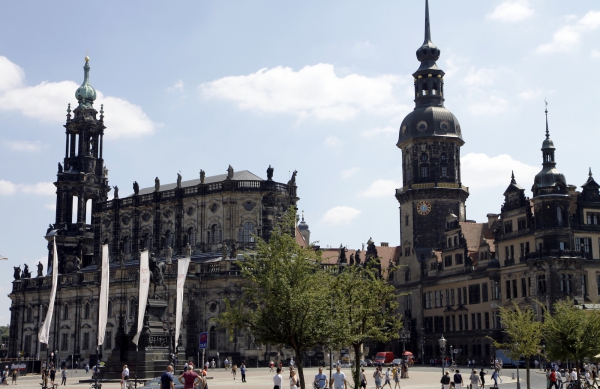 Het centrum van Dresden