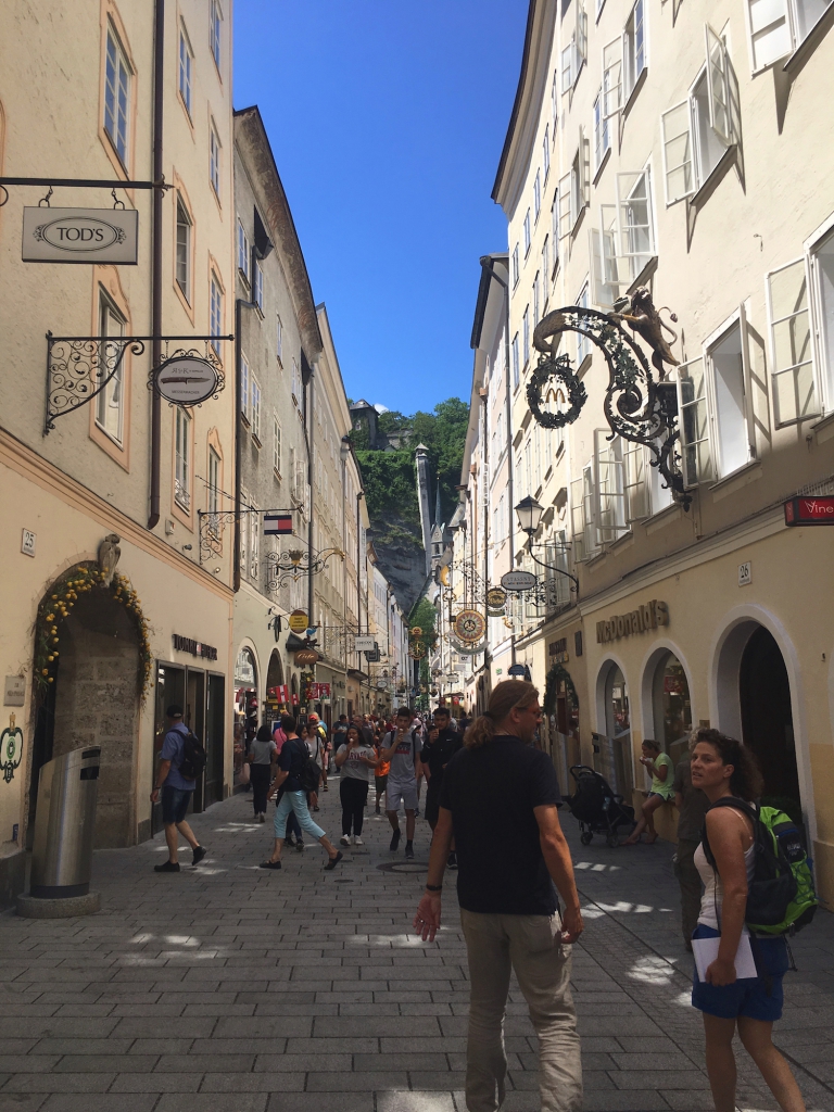 Het chique centrum van Salzburg