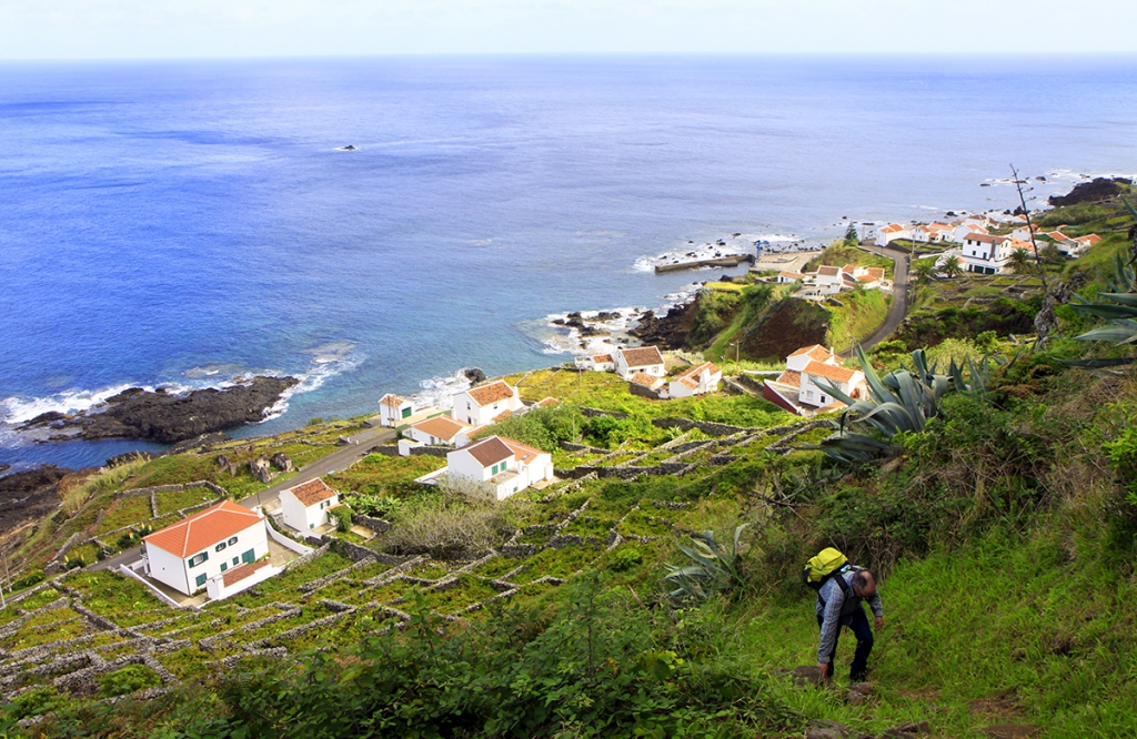 Aan de wandel in de Azoren