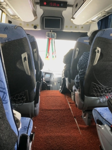 De bus tussen Dubai en Muscat