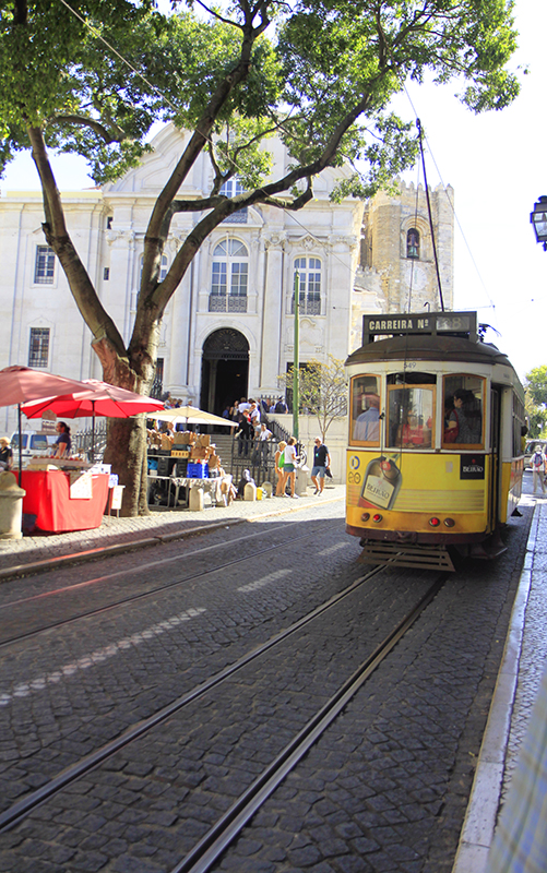 De binnenstad van Lissabon