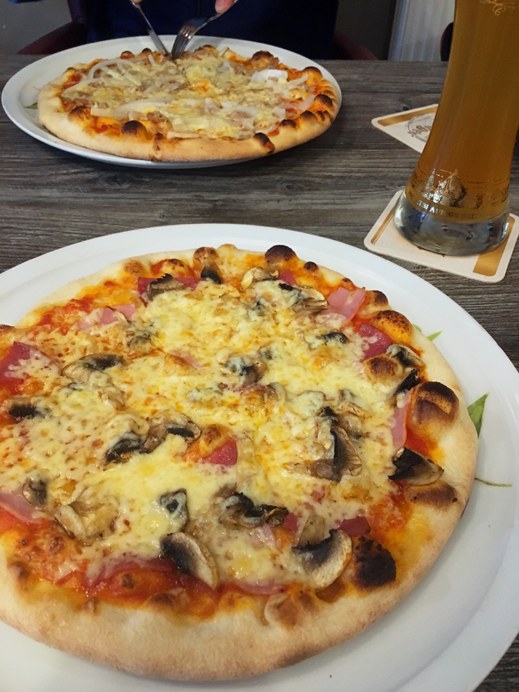 Pizza en bier