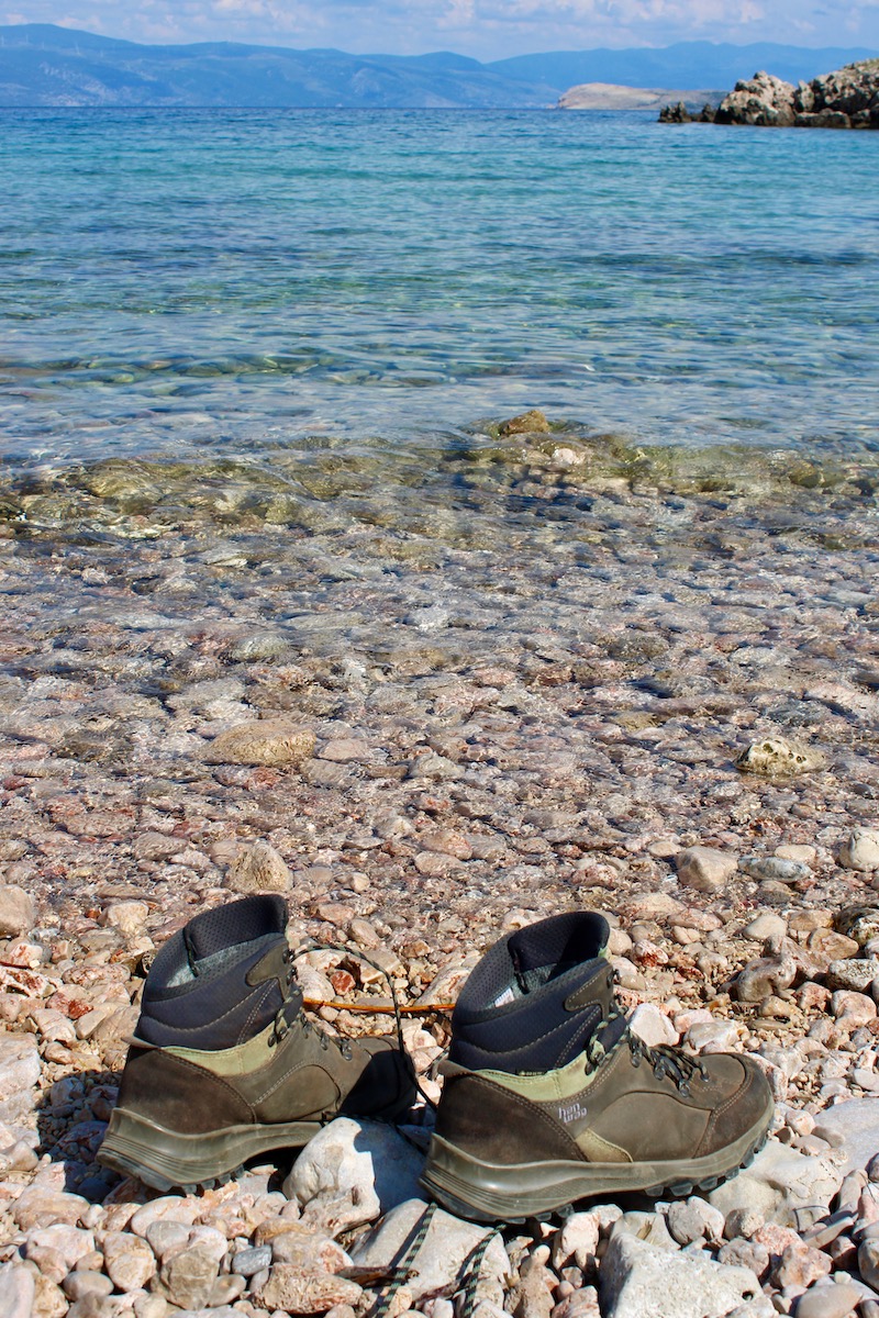 Lange afstandswandelen op het eiland Krk.