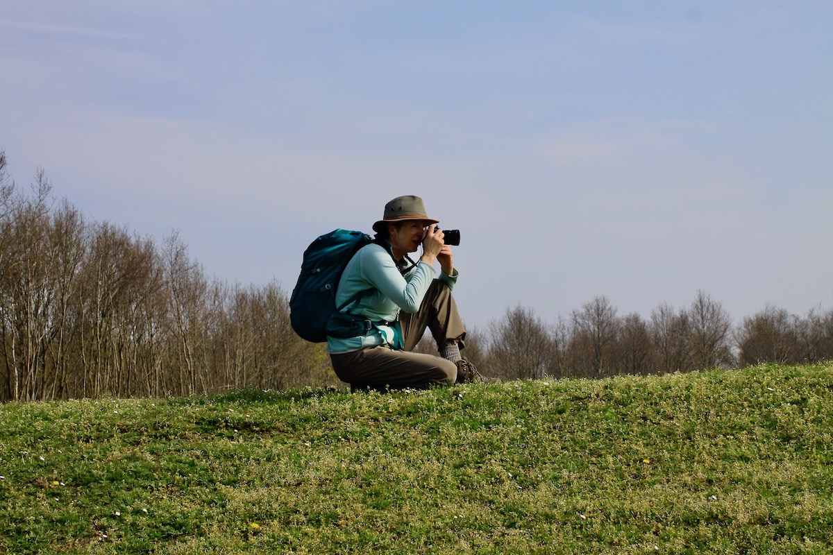 Foto's maken op de dijk