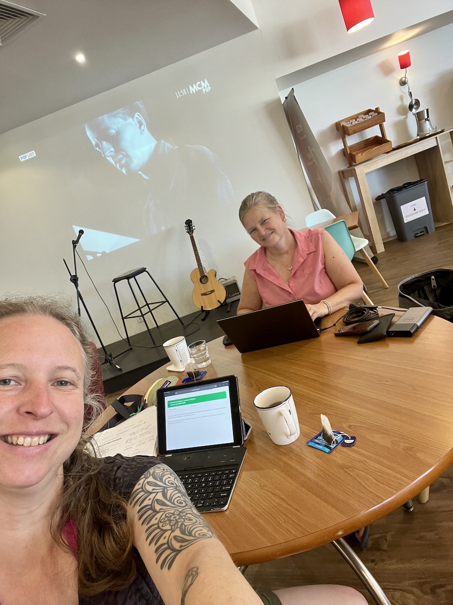 Aan het werk in Faro